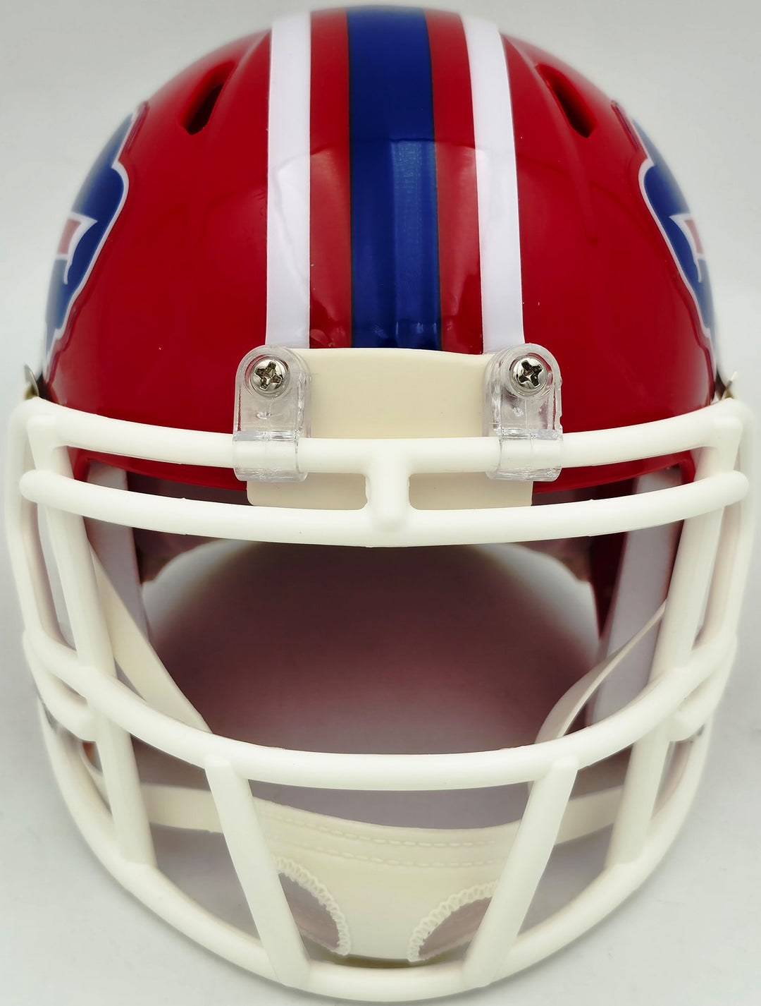 Bruce Smith Signed Buffalo Bills Red 1987-2001 Throwback Speed Mini Helmet