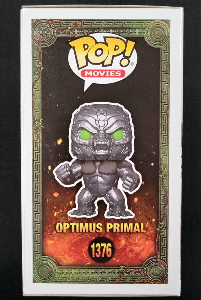 Ron Perlman signed "Optimus Primal" Funko Pop 1376 Transformers auto Beckett BAS