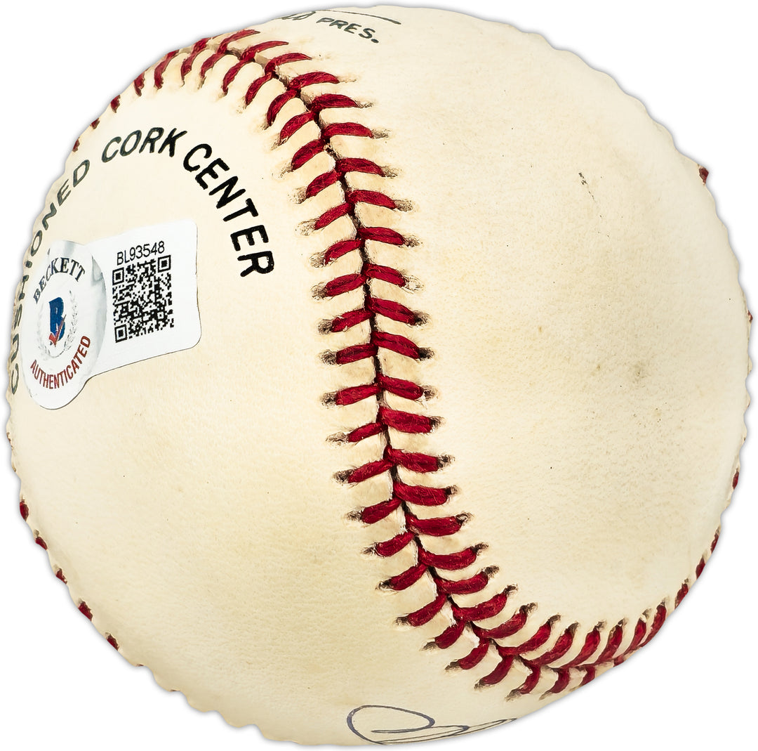 Mike Schmidt Autographed NL Baseball Philadelphia Phillies Beckett QR #BL93548