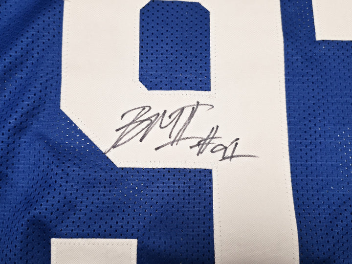 Seattle Seahawks Byron Murphy II Signed Blue Throwback Jersey MCS Holo