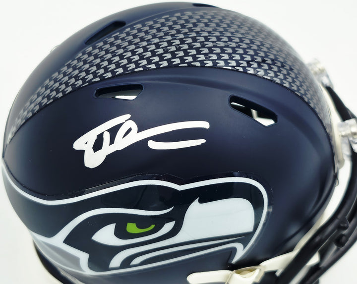 Tory Horton Signed Seattle Seahawks Blue Speed Mini Helmet MCS Holo