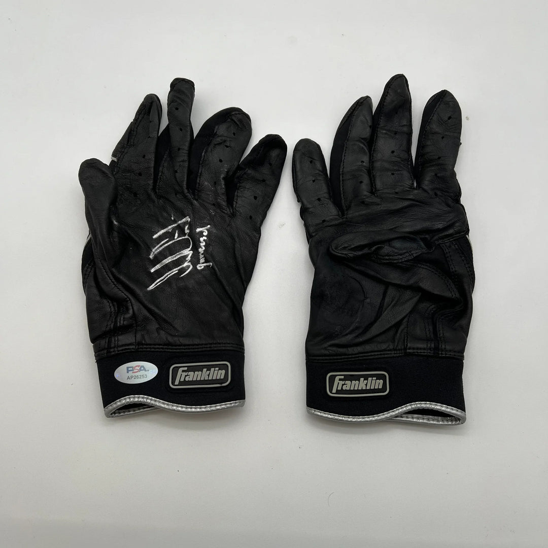 Jack Suwinski Signed Baseball Batting Gloves PSA Autographed