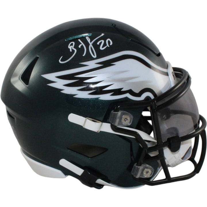 Brian Dawkins Autographed Philadelphia Eagles Mid-Size Midi Helmet Beckett 55631