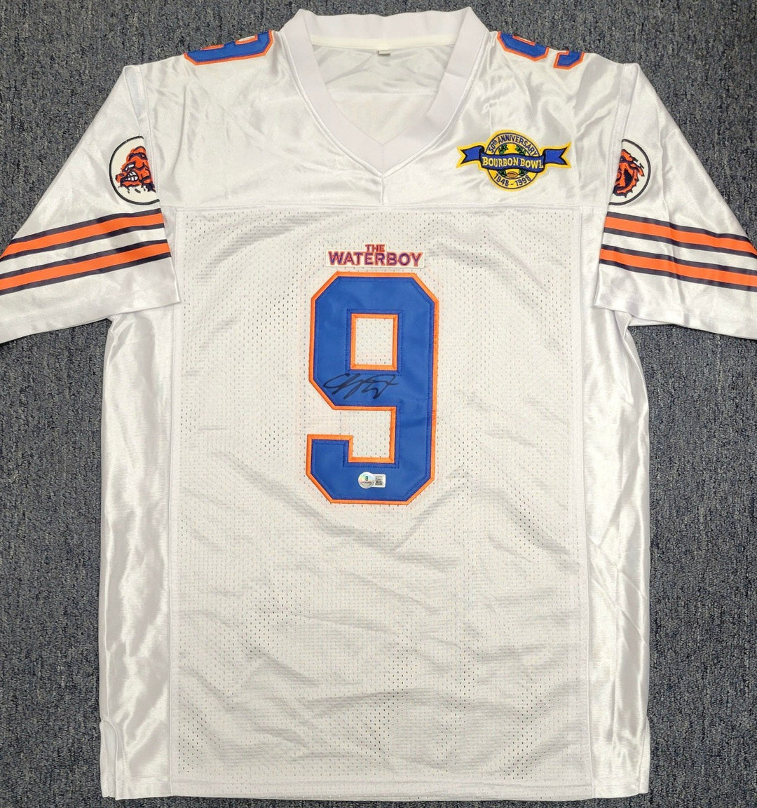 Adam Sandler signed Waterboy Bobby Boucher Jersey autograph ~ Beckett BAS