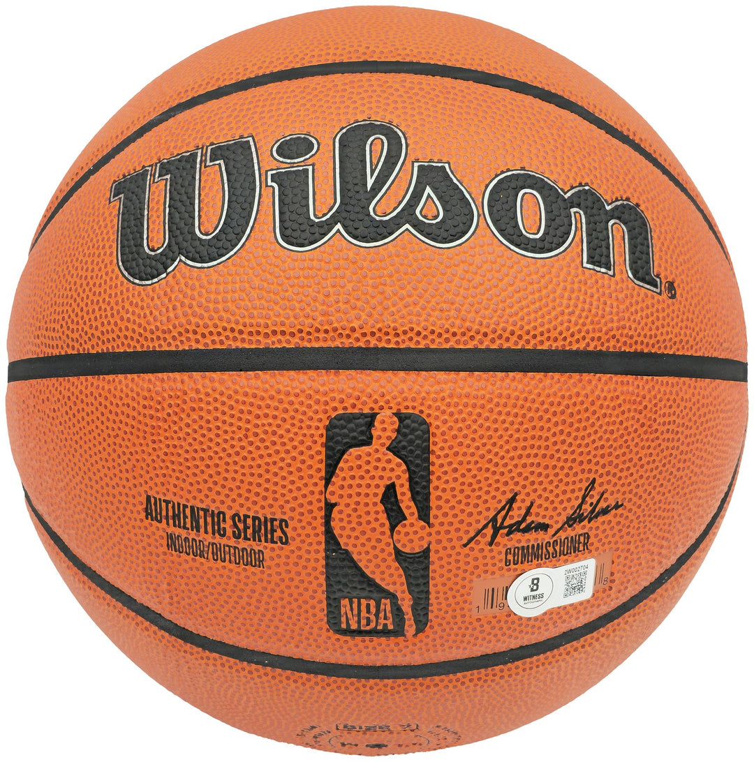 Steve Nash Signed Authentic Series I/O Basketball Phoenix Suns Beckett Wit