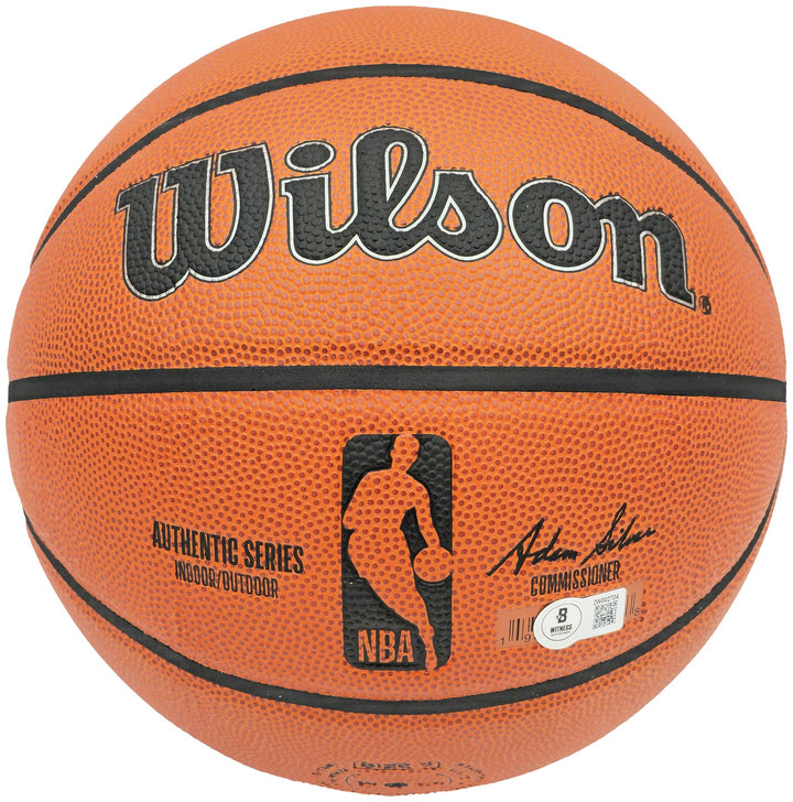 Steve Nash Signed Authentic Series I/O Basketball Phoenix Suns Beckett Wit
