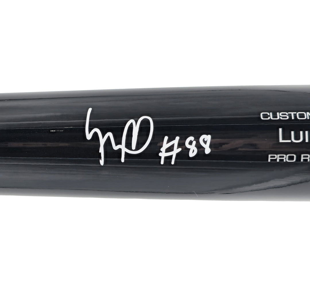 Luis Robert Jr Auto Black Blonde Victus Player Model Baseball Bat White Sox BAS