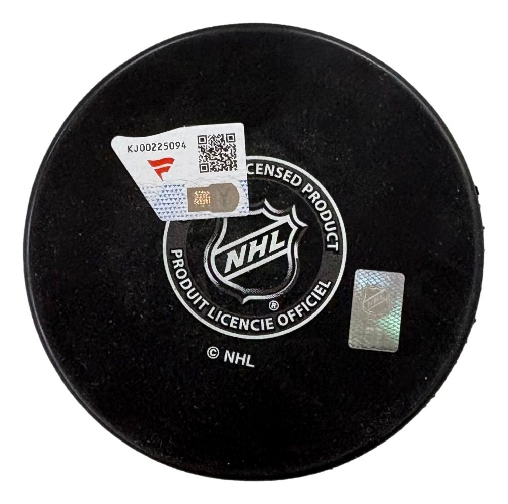 Trevor Zegras Signed Philadelphia Flyers Logo Puck Fanatics