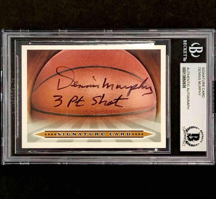 ABA founder Dennis Murphy autograph "3 Pt Shot" signed Basketball Card BGS BAS