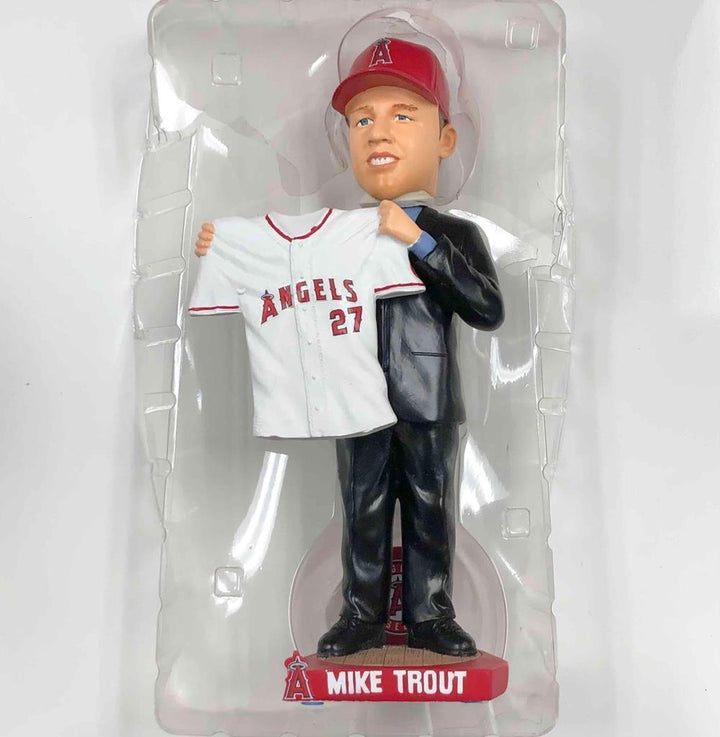 Mike Trout 2009 MLB Draft FOCO LA Angels Bobblehead LE /144 New in Box NIB Rare