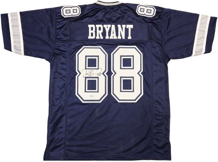 Dallas Cowboys Dez Bryant Signed Navy Jersey Beckett Witness