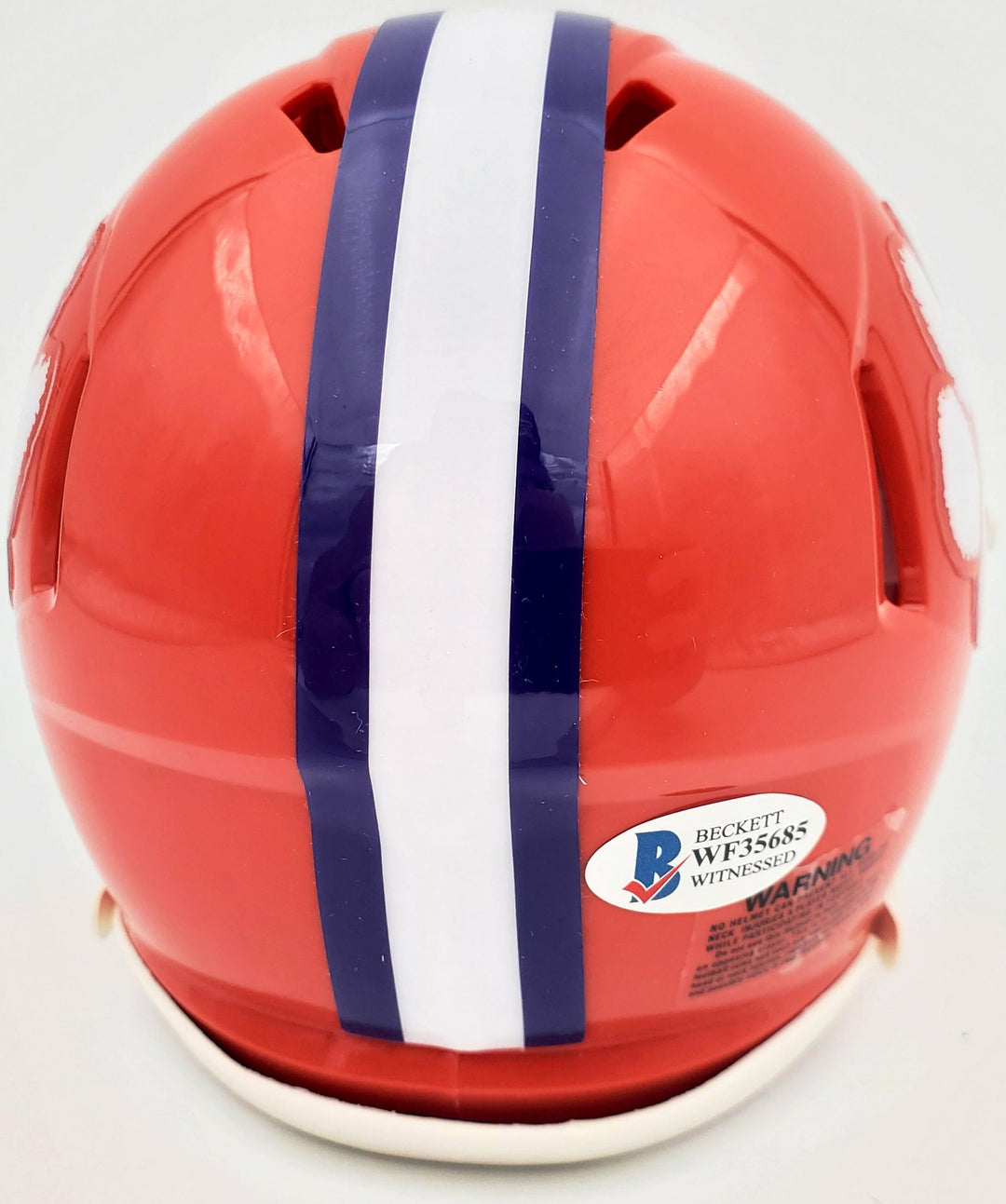 Hunter Renfrow Signed Clemson Tigers Speed Mini Helmet Beckett BAS