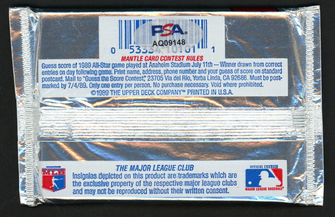 Ken Griffey Jr. Signed 1989 Upper Deck Baseball Low Pack Mariners PSA/DNA