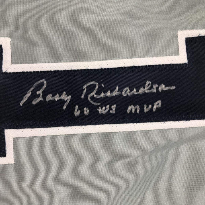 Signed BOBBY RICHARDSON 60 WS MVP New York Grey Jersey JSA COA Auto
