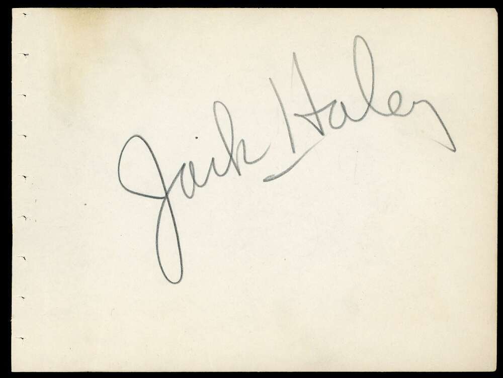 Lou Costello Jack Haley JSA LOA Signed Vintage Album Page Autograph