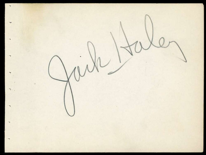 Lou Costello Jack Haley JSA LOA Signed Vintage Album Page Autograph