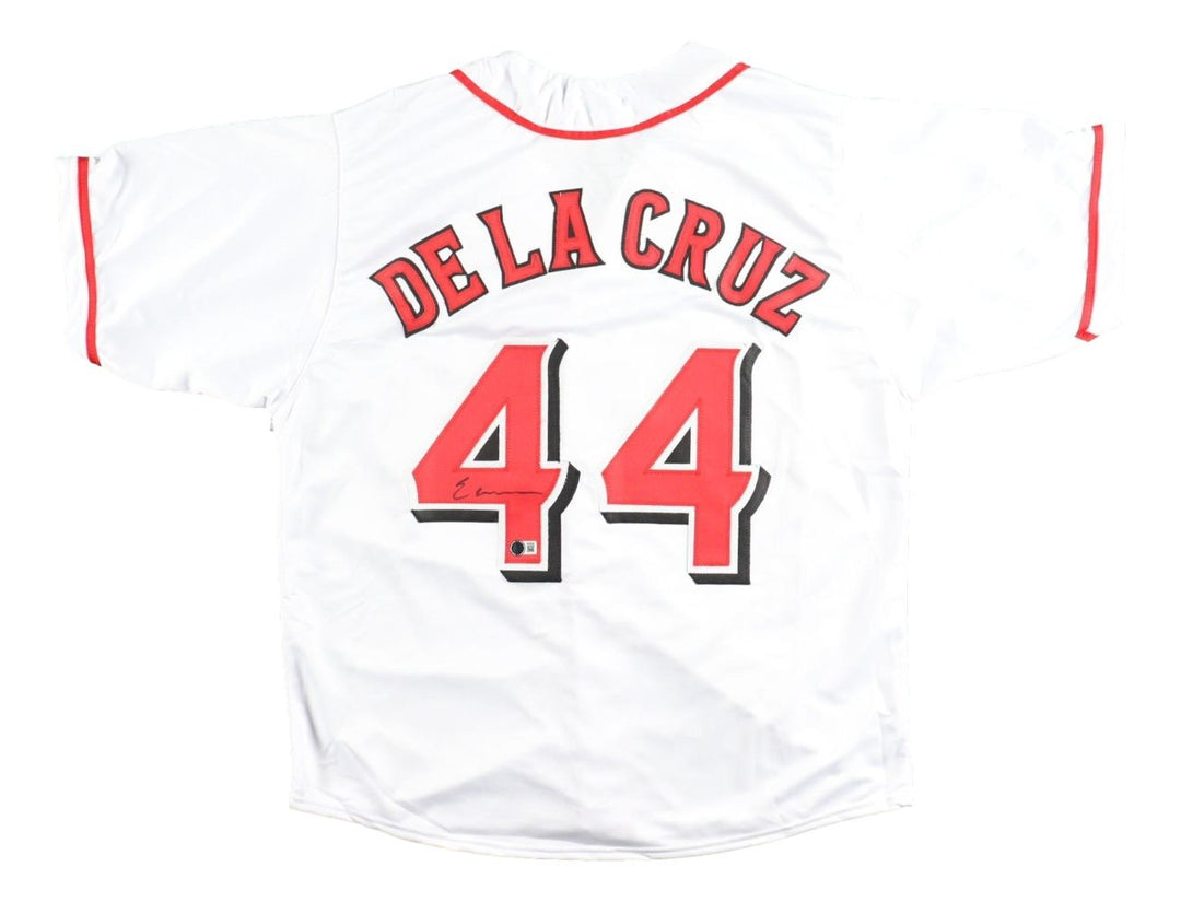 Elly De La Cruz Cincinnati Signed White Baseball Jersey BAS
