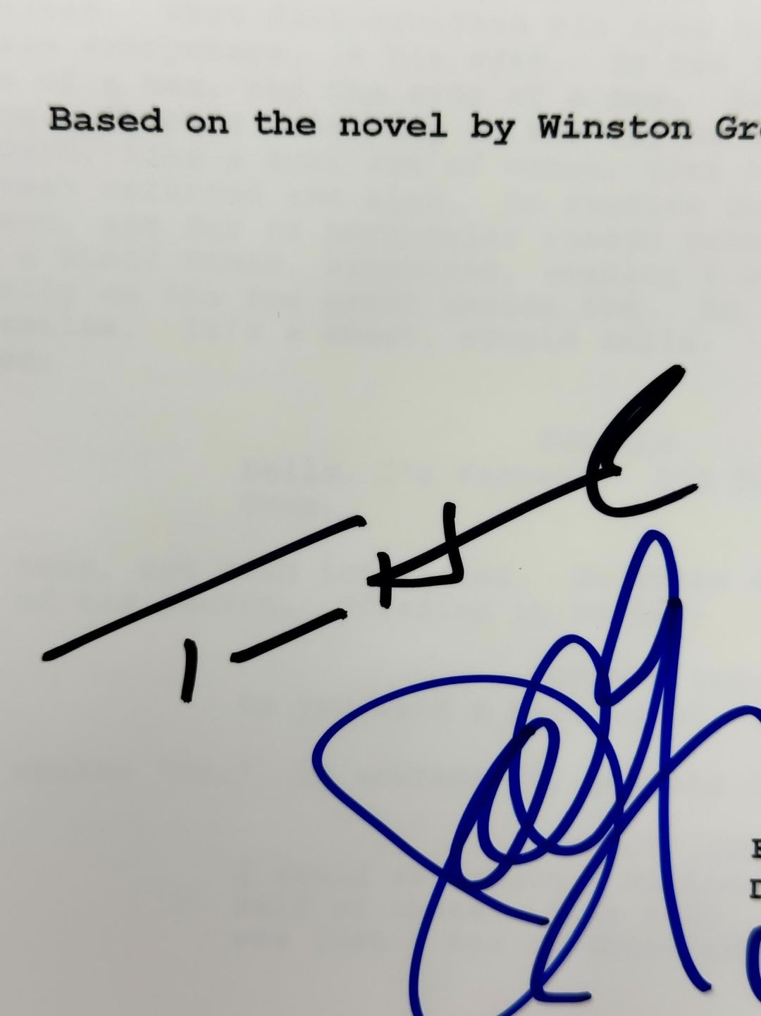 Tom Hanks & Sally Field signed Forrest Gump Movie Script autograph ~ Beckett BAS