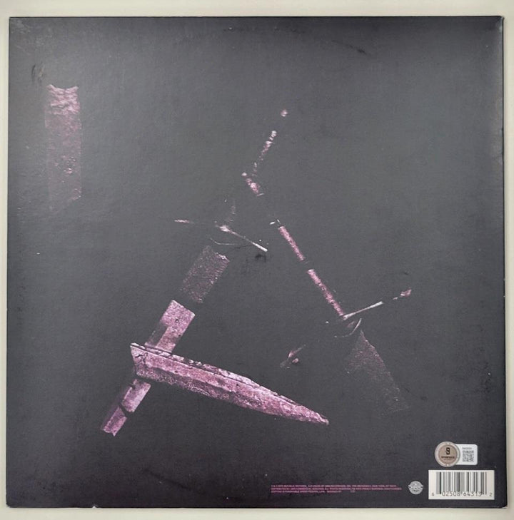 Post Malone signed Hollywood's Bleeding Vinyl Album Cover autograph Beckett BAS