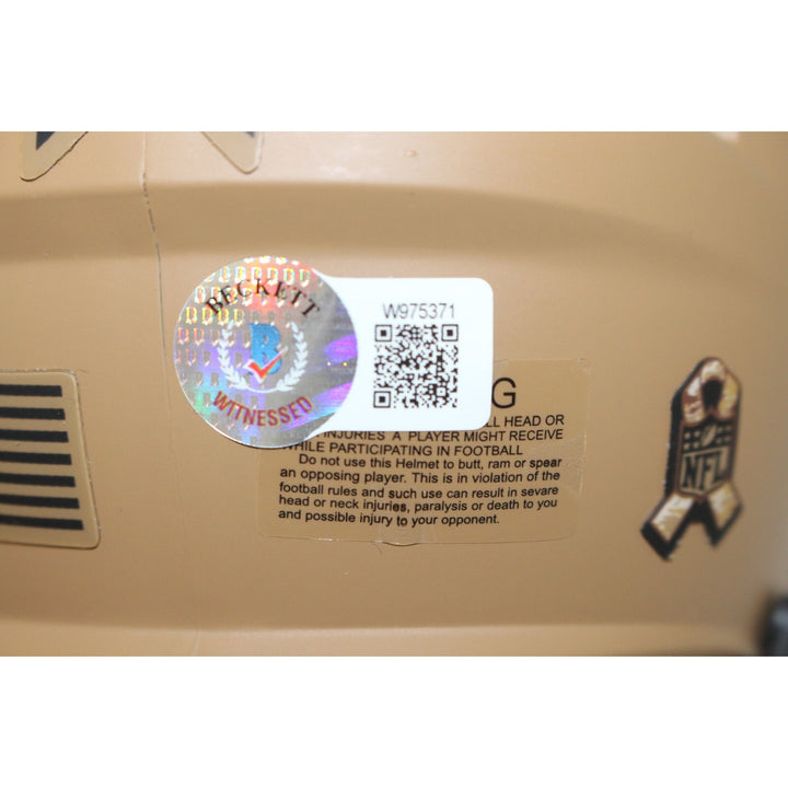 Aidan O'Connell Signed Las Vegas Raiders Mini Helmet 23 Salute Beckett 43084