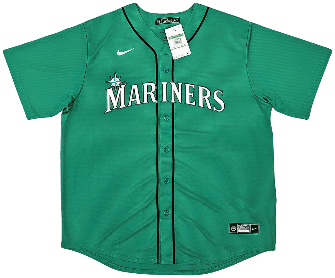 Seattle Mariners Julio Rodriguez Autographed Signed Teal Nike Jersey Size XL JSA