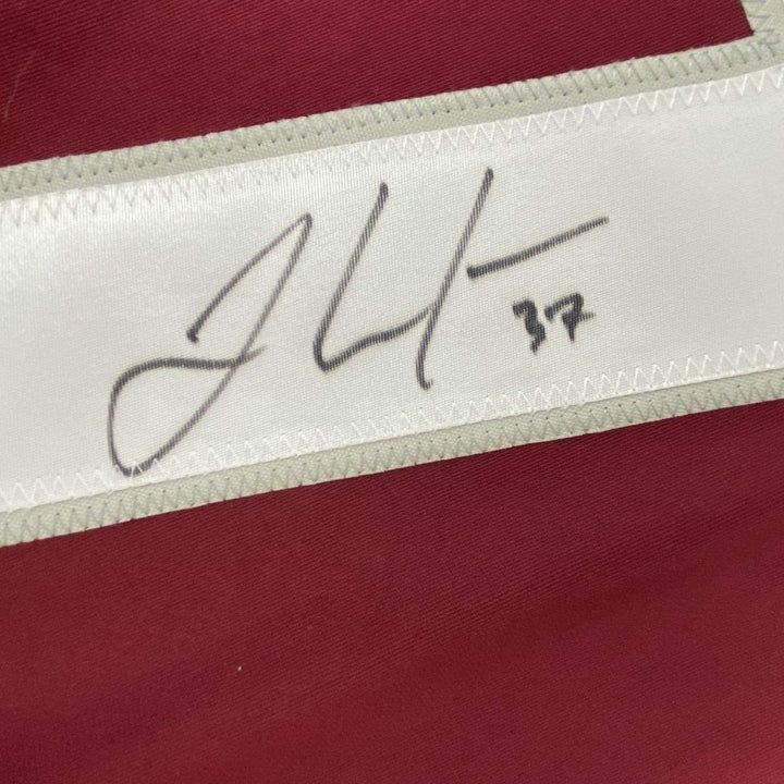 Autographed/Signed JT J.T. Compher Colorado Maroon Jersey PSA/DNA COA