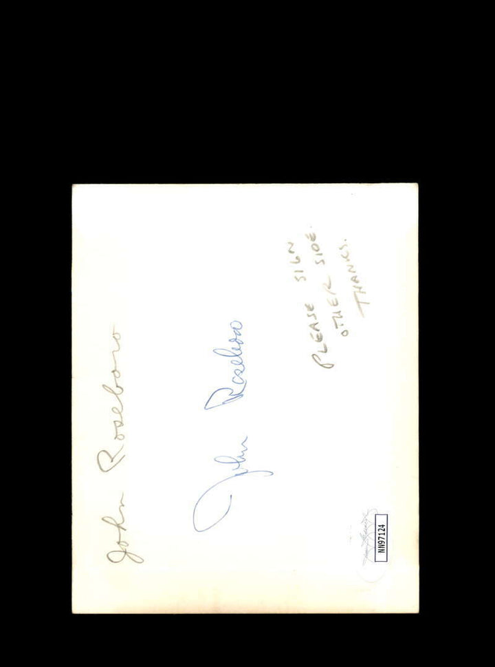 John Roseboro JSA Signed Vintage 4x5 1950`s Los Angeles Dodgers Original Photo