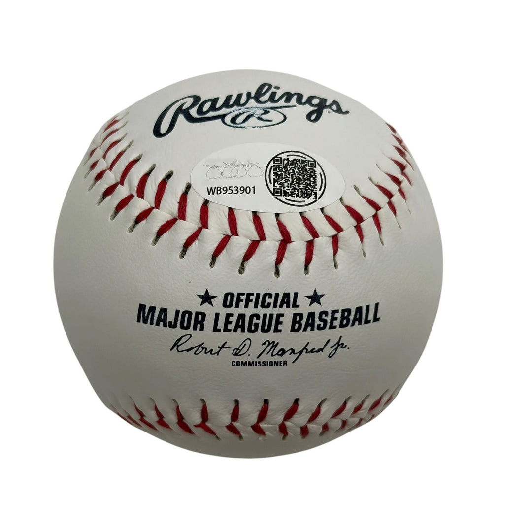 Autographed/Signed Bill Madlock Pirates Logo Rawlings ROML Baseball JSA COA