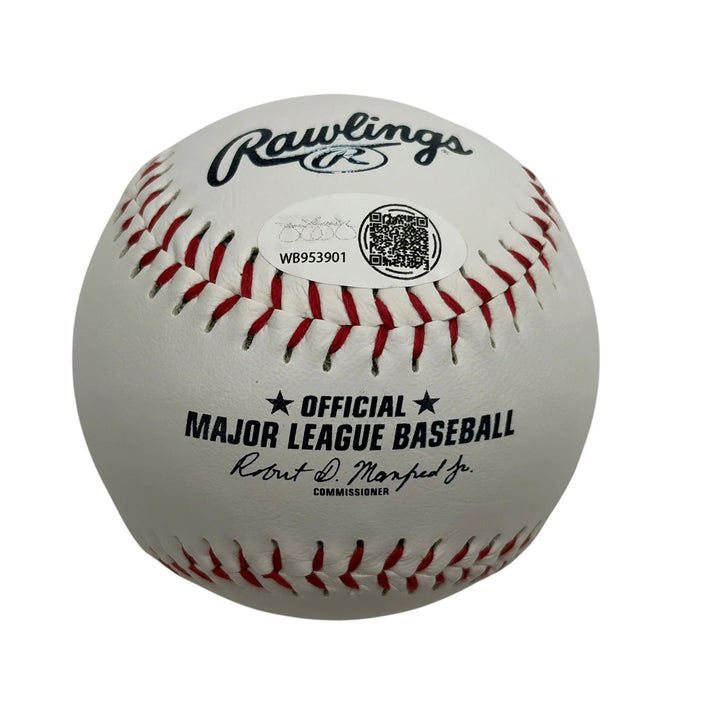 Autographed/Signed Bill Madlock Pirates Logo Rawlings ROML Baseball JSA COA