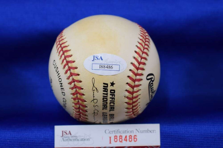 Carmen Mauro JSA COA Autograph National League ONL Signed Baseball Dodgers 1953