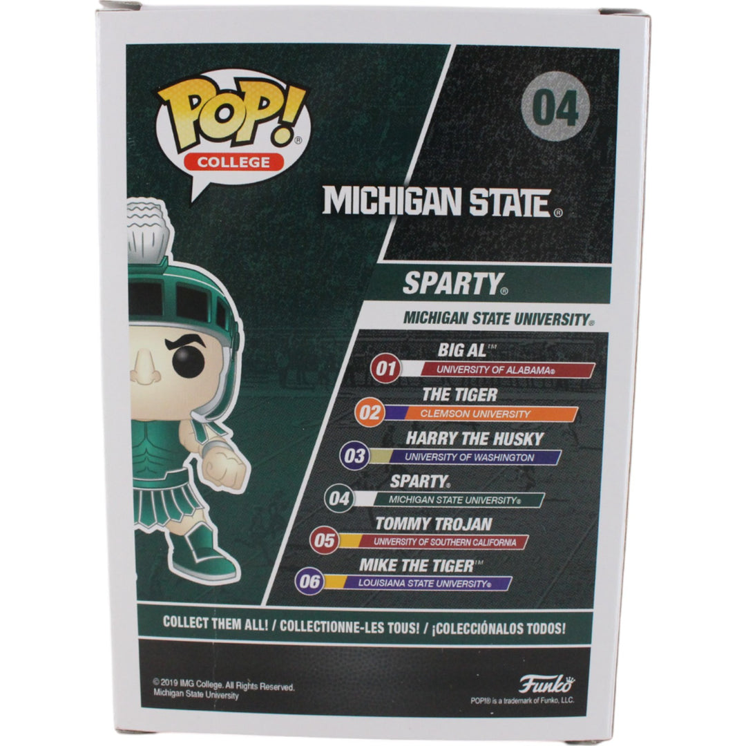 Magic Johnson Autographed/Signed Michigan State Funko Pop! #04 Beckett 49613