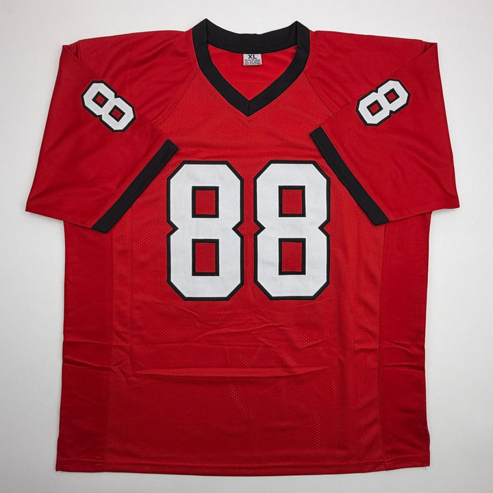 Autographed/Signed Jalen Carter Georgia Red College Football Jersey JSA COA