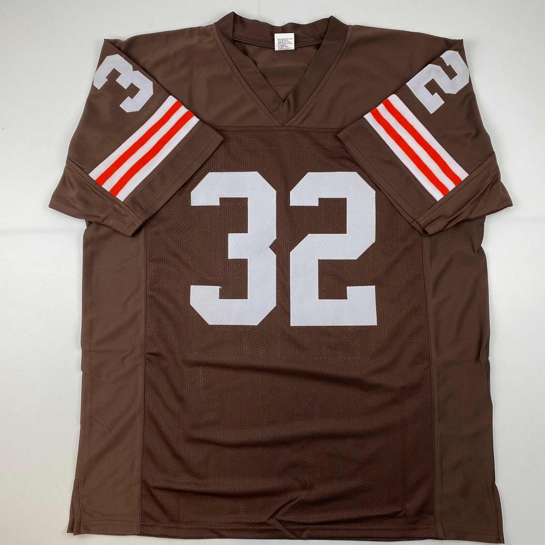 Facsimile Autographed Jim Brown Cleveland Brown Reprint Jersey Size Men's XL