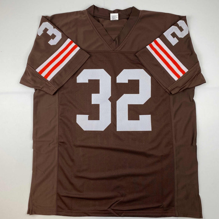 Facsimile Autographed Jim Brown Cleveland Brown Reprint Jersey Size Men's XL