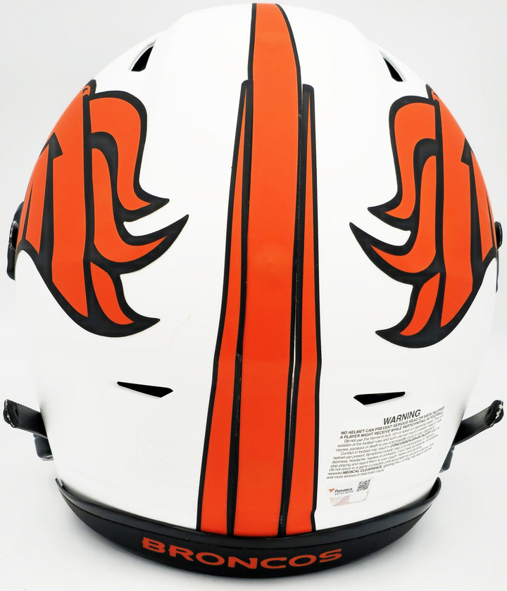 Russell Wilson Auto Broncos Lunar Eclipse White Full Hyper Flex Helmet Fanatics