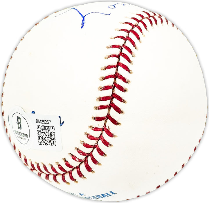 Lon Goldstein Autographed MLB Baseball Cincinnati Reds Beckett QR #BM25257