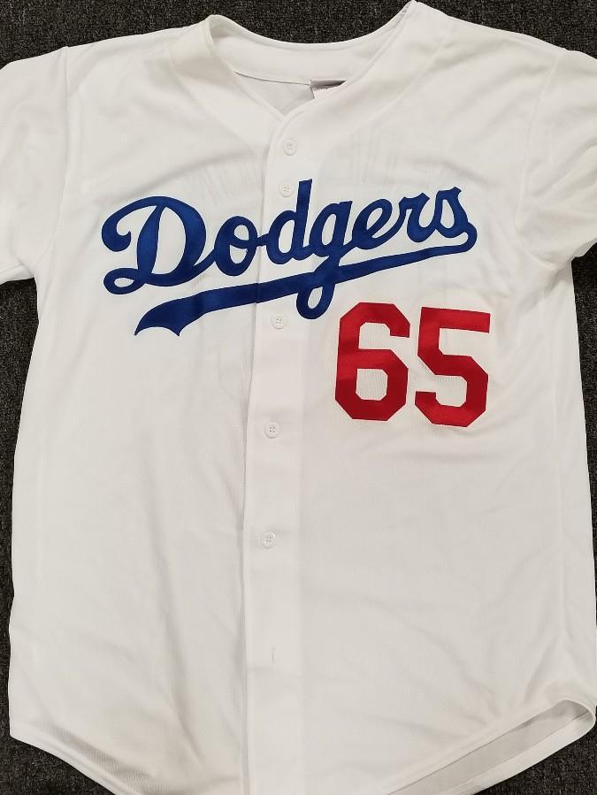 JOC PEDERSON autograph signed Los Angeles Dodgers rookie Jersey BAS COA Beckett