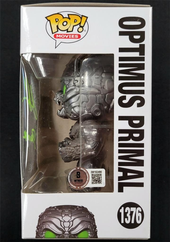 Ron Perlman signed "Optimus Primal" Funko Pop 1376 Transformers auto Beckett BAS