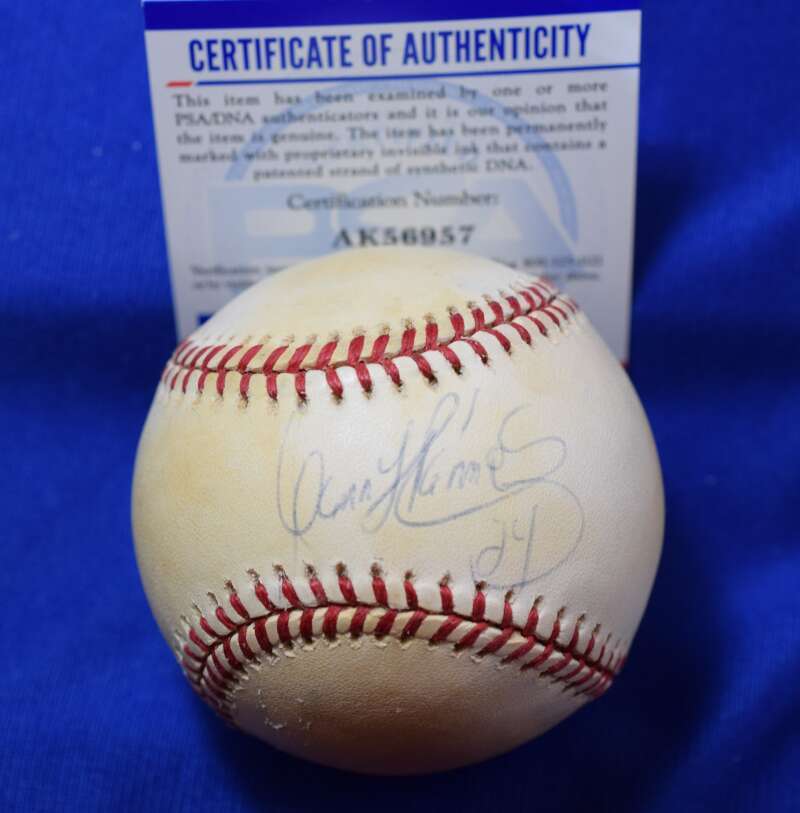 Manny Ramirez PSA DNA Coa Autograph American League OAL Signed Baseball 1