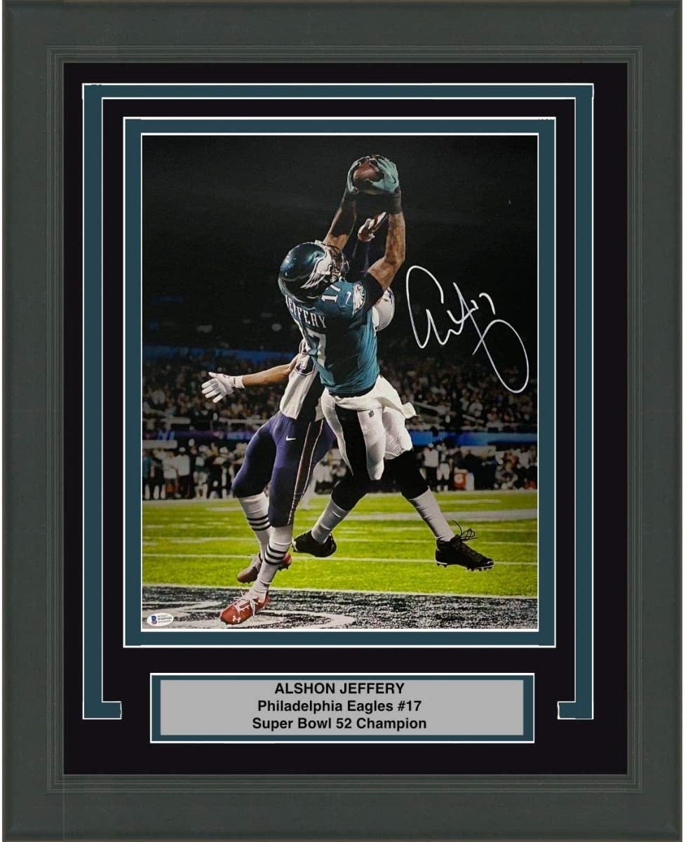 FRAMED Autographed/Signed ALSHON JEFFERY Super Bowl 16x20 Photo BAS COA