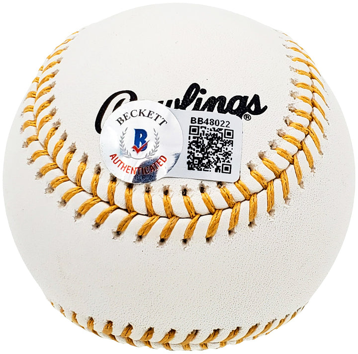 Ron Guidry Signed Official Gold Glove Baseball Yankees "5X Gold Glove" Beckett
