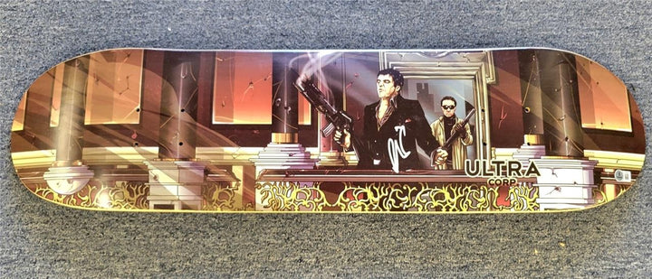 Al Pacino signed RARE Scarface Ultra Corp Skateboard Final Scene ~ Beckett BAS