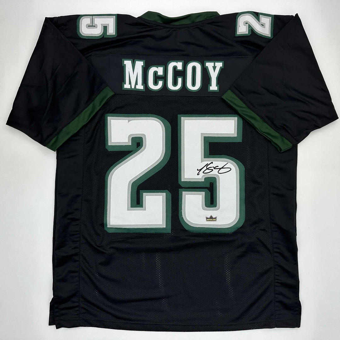 Facsimile Autographed LeSean McCoy Philadelphia Black Reprint Jersey Men's XL