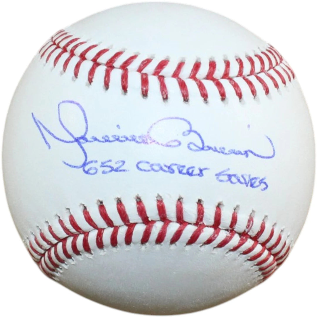 Mariano Rivera Autographed New York Yankees OML Baseball 652 SVs Beckett W 58255