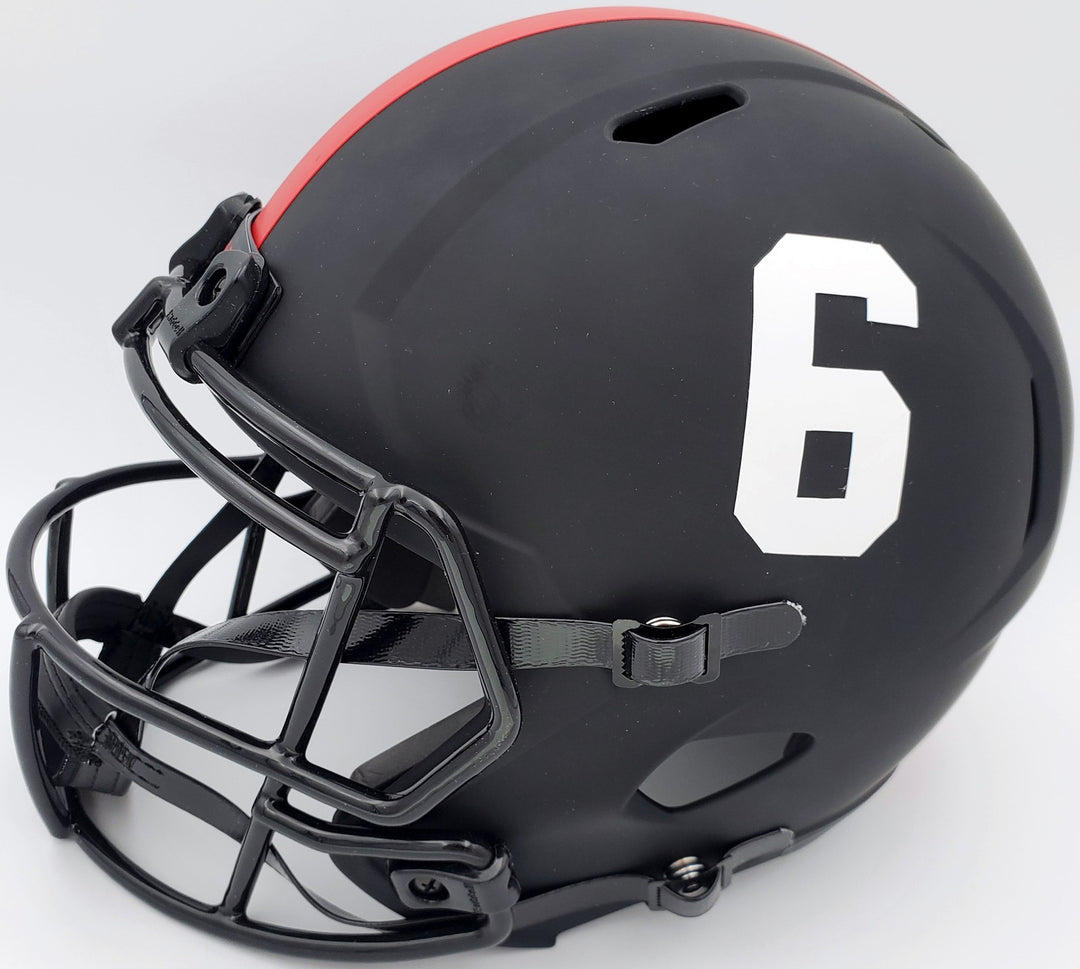 Devonta Smith Signed Alabama Crimson Tide Eclipse Black Full Size Replica Speed