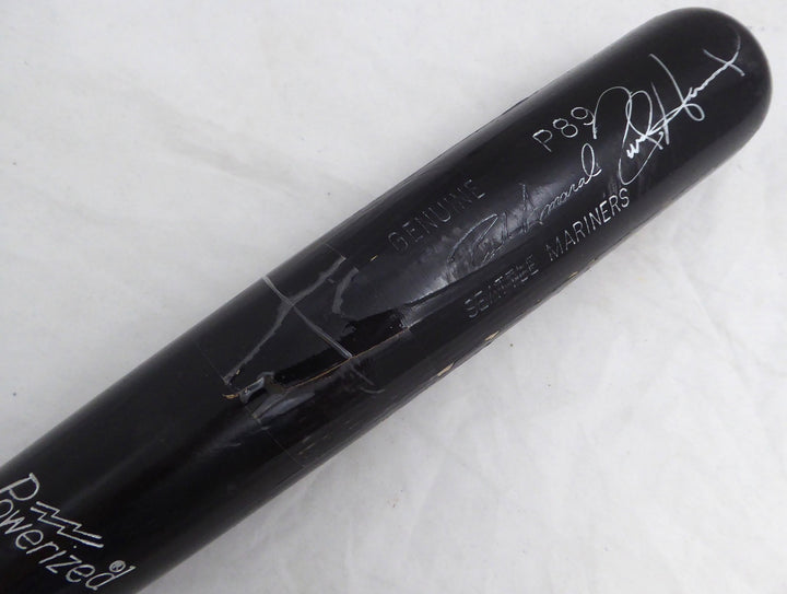 Rich Amaral Signed Black L Slugger P89 Game Used Bat Seattle Mariners Cracked