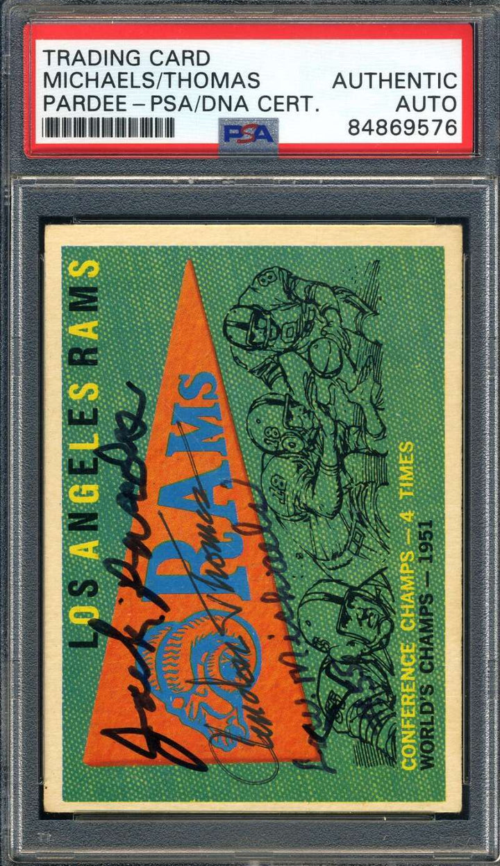 Michaels Thomas Pardee PSA DNA Signed 1959 Topps Team Autograph