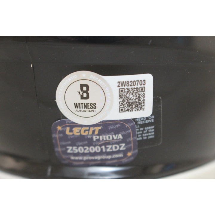 Zay Flowers Autographed Baltimore Ravens Mini Helmet Beckett Witness 50967