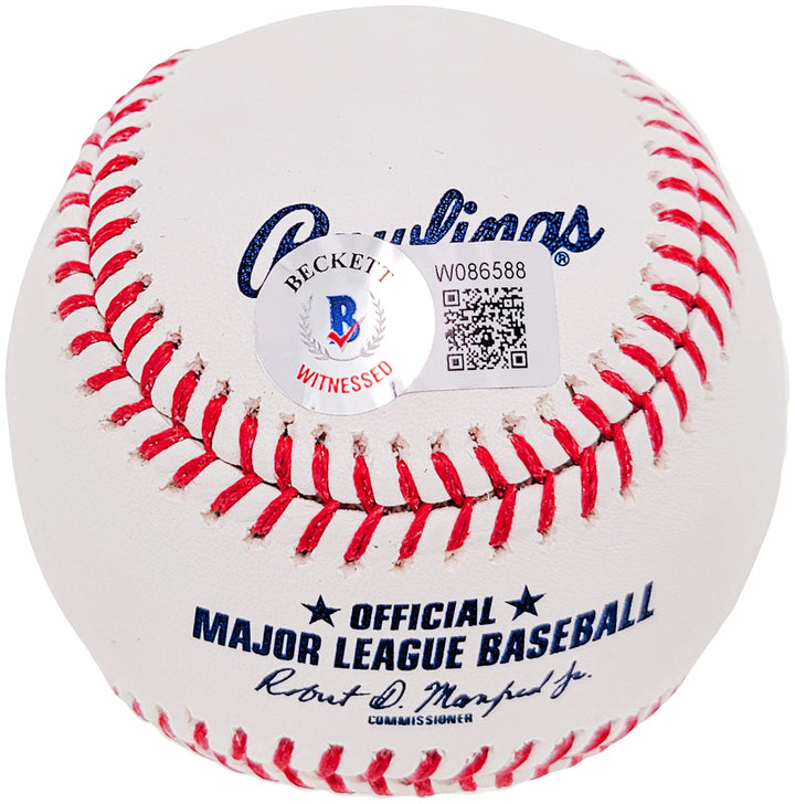 Cesar Geronimo Signed MLB Baseball Cincinnati Reds "75-76 WSC" Beckett Wit