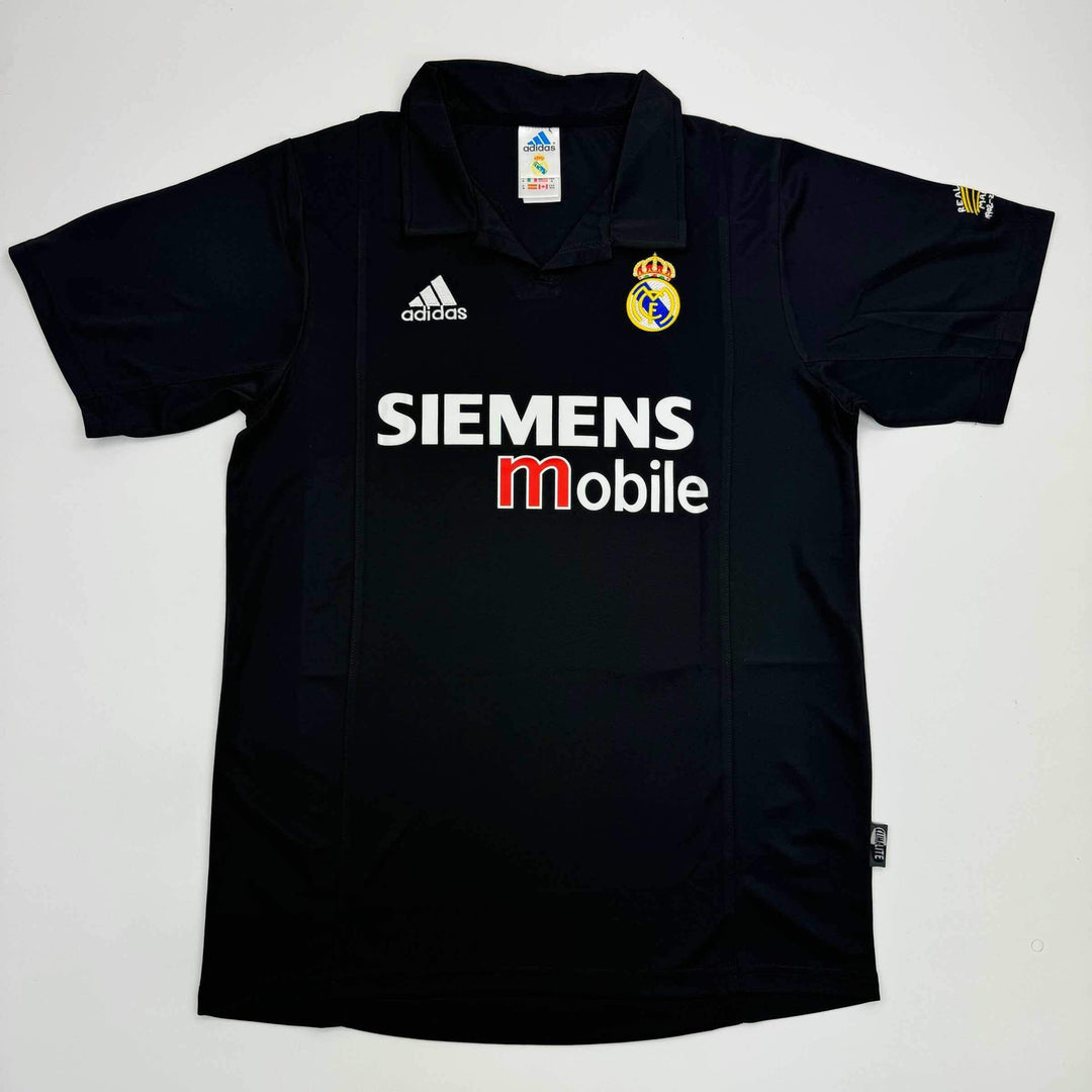Autographed/Signed Ronaldo Nazario Real Madrid Black Soccer Jersey Beckett COA
